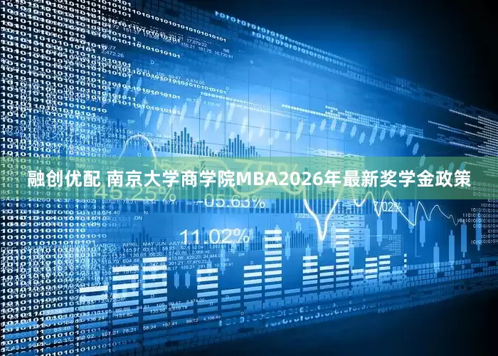 融创优配 南京大学商学院MBA2026年最新奖学金政策