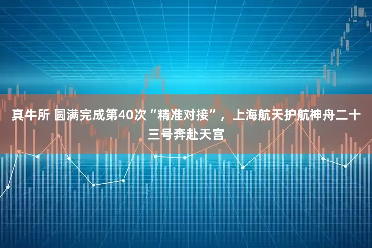 真牛所 圆满完成第40次“精准对接”,上海航天护航神舟二十三号奔赴天宫